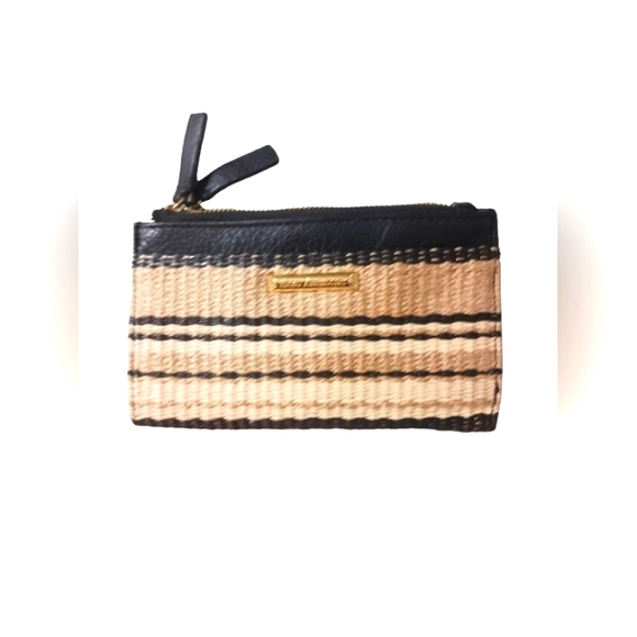 NEW Enzo Angiolini Woven Straw and Leather Wallet - Picture 9 of 9